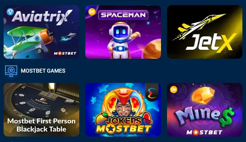 Игры Мостбет: слоты, live casino и провайдеры